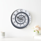 Spiral Droste Clock Wall Clock Große Wanduhr (Zuhause)