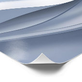 Spiral Elegance - Abstrakter Vortex Kunst in Weiß Poster (Ecke)