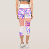 Spiral entworfene Yoga Capri Hosen (Rückseite)