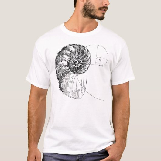 spiral Fibonacci T-Shirt (Vorderseite)