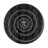 Spiral for Pi on Black Style Schneidebrett (Vorderseite)