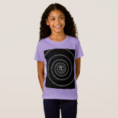 Spiral for Pi on Black Style T-Shirt (Vorne ganz)