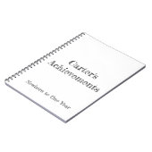 Spiral Foto Achievement Notebook Notizblock (Linke Seite)