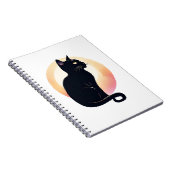 Spiral Foto Black Cat Notebook Notizblock (Rechte Seite)