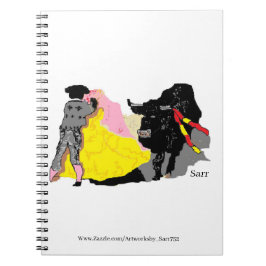 Spiral Foto Notebook : Bullfighter Notizblock
