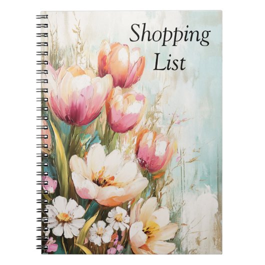 Spiral Foto Notebook, Einkaufsliste, Notebook Notizblock (Vorderseite)