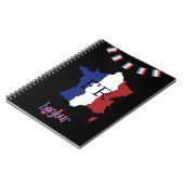 Spiral-Foto-Notebook - französisches Thema Notizblock (Linke Seite)