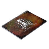 Spiral Foto Notebook Illustrative Ribcage Grunge Notizblock (Linke Seite)