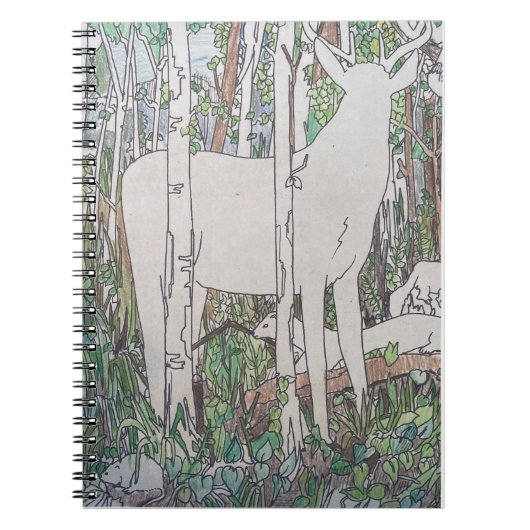 Spiral-Foto-Notebook in der Wildnis Notizblock (Vorderseite)