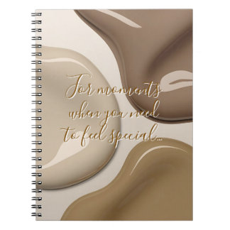 Spiral-Foto-Notebook in stylischer Grafik Notizblock