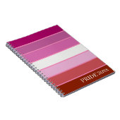 Spiral-Foto-Notebook - Lesben-Pride-Flag Notizblock (Rechte Seite)