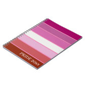 Spiral-Foto-Notebook - Lesben-Pride-Flag Notizblock (Linke Seite)