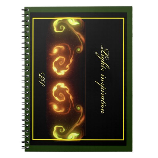 Spiral Foto NOTEBOOK LIGHTS INSPIRATION LS Notizblock (Vorderseite)