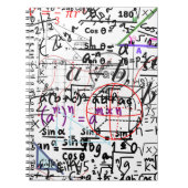 Spiral Foto Notebook-Mathematik gemustert Notizblock (Vorderseite)