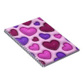 Spiral-Foto-Notebook mit 3D-Glossy-Herz Notizblock (Rechte Seite)