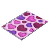 Spiral-Foto-Notebook mit 3D-Glossy-Herz Notizblock (Linke Seite)