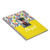 Spiral-Foto-Notebook mit Fruchtmuster und Foto Notizblock (Rechte Seite)