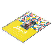 Spiral-Foto-Notebook mit Fruchtmuster und Foto Notizblock (Linke Seite)