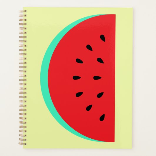 Spiral-Foto-Notebook mit Melone Planer (Vorderseite)