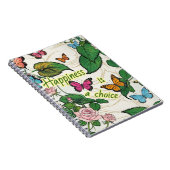 Spiral-Foto-Notebook mit Schmetterlingen Notizblock (Rechte Seite)