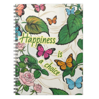 Spiral-Foto-Notebook mit Schmetterlingen Notizblock