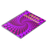 Spiral Foto Notebook mit Whimsical Beautiful Des Notizblock (Linke Seite)