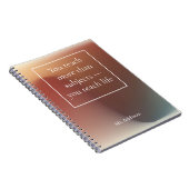 Spiral-Foto-Notebook Notizblock (Rechte Seite)