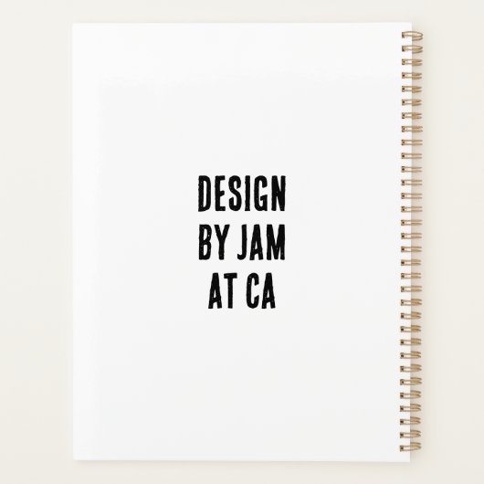 Spiral-Foto-Notebook Planer (Rückseite)