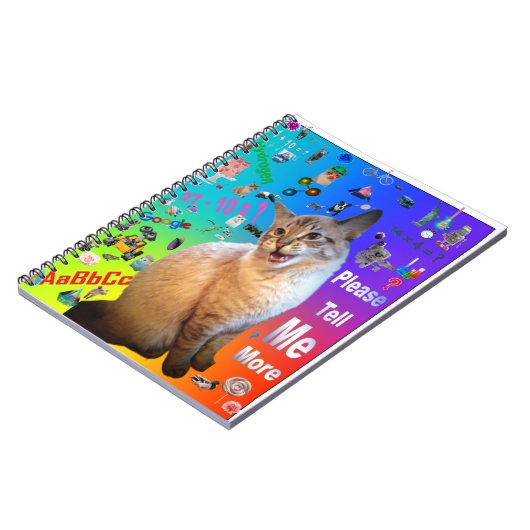 Spiral Foto Notebook Ragdoll Cat Notizblock (Linke Seite)