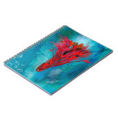 Spiral Foto Notebook Red Feathered Fish Notizblock (Linke Seite)