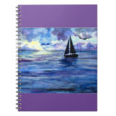 Spiral Foto Notebook Sailing Nautical Notizblock (Vorderseite)