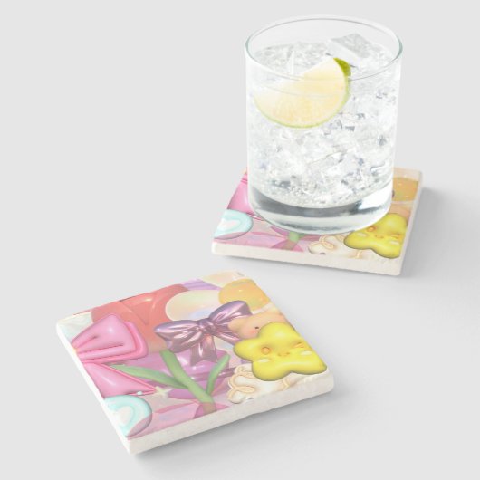 Spiral-Foto-Notebook Steinuntersetzer (Seitenansicht)