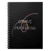 Spiral Foto Notebook Streben nach Fortschritt Notizblock (Vorderseite)