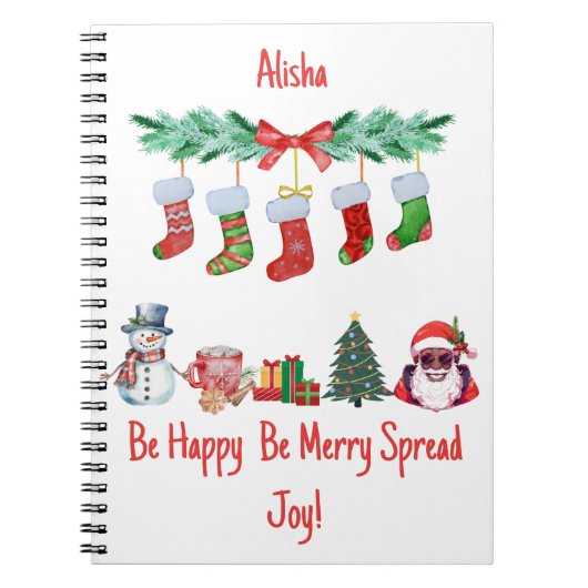 Spiral-Foto Notebook-Weihnachtsgeschenk Notizblock (Vorderseite)