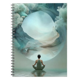 Spiral-Foto-Notizbuch Mystische Zen-Meditation Notizblock