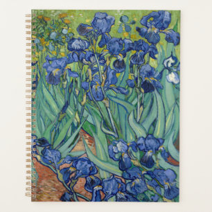 Spiral-Fotoalbum mit Van Goghs Irises Planer