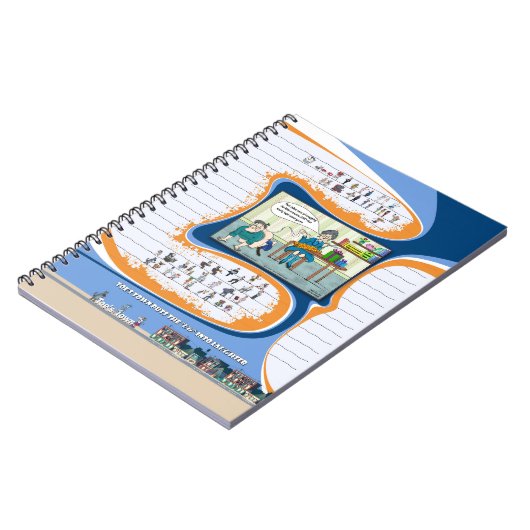 Spiral Fotonotizbuch | Jubiläumsgeschenkideen Notizblock (Linke Seite)