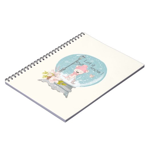 Spiral Fotonotizbuch  - Let it snow Notizblock (Linke Seite)