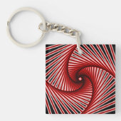 Spiral-Fraktal-Muster Schlüsselanhänger (Vorderseite)