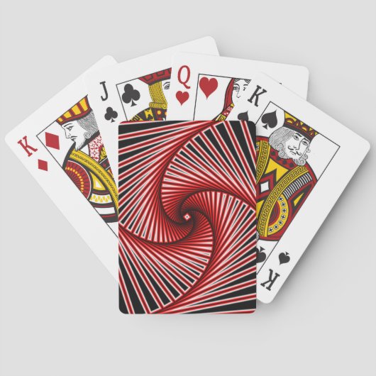 Spiral-Fraktal-Muster Spielkarten (Rückseite)