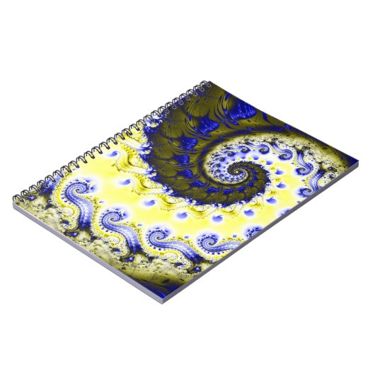 Spiral Fraktal Notebook Notizblock (Linke Seite)