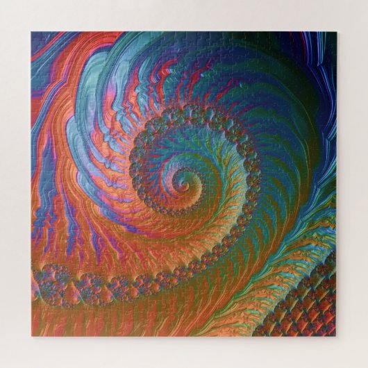 Spiral-Fraktal Puzzle (Horizontal)