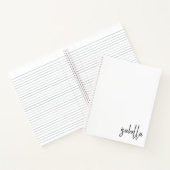 Spiral für personalisierten Minimalistischen Skrip Notizblock (Innenseite)