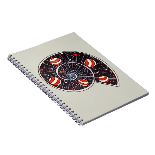 Spiral Galaxy Beach Ball Planets Funny Astronomie Notizblock (Rechte Seite)