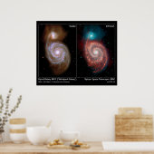 Spiral Galaxy M51 Whirlpool Galaxy Poster/Print Poster (Küche)