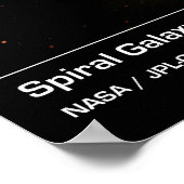 Spiral Galaxy M51 Whirlpool Galaxy Poster/Print Poster (Ecke)