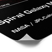 Spiral Galaxy M81 - Spitzer Space Teleskop Poster (Ecke)