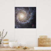 Spiral Galaxy Messier 74 (M74) | NGC 628 | Hubble Poster (Küche)