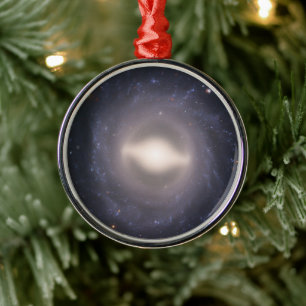 Spiral Galaxy Ngc 1015. Ornament Aus Metall