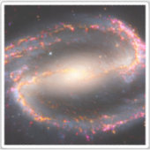Spiral Galaxy Ngc 1300. Aufkleber (Vorderseite)